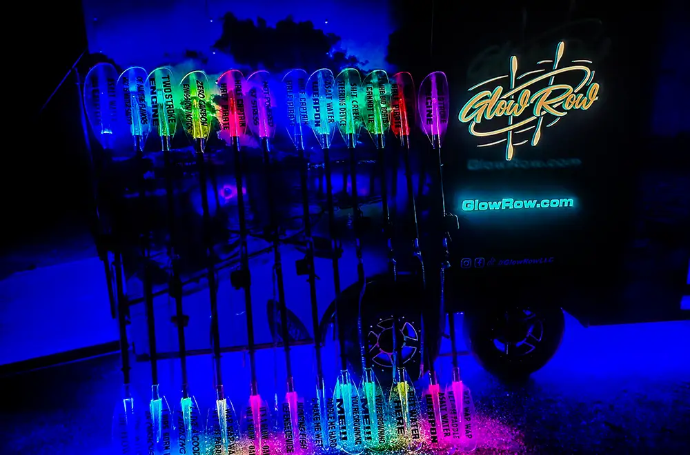 glowing paddles